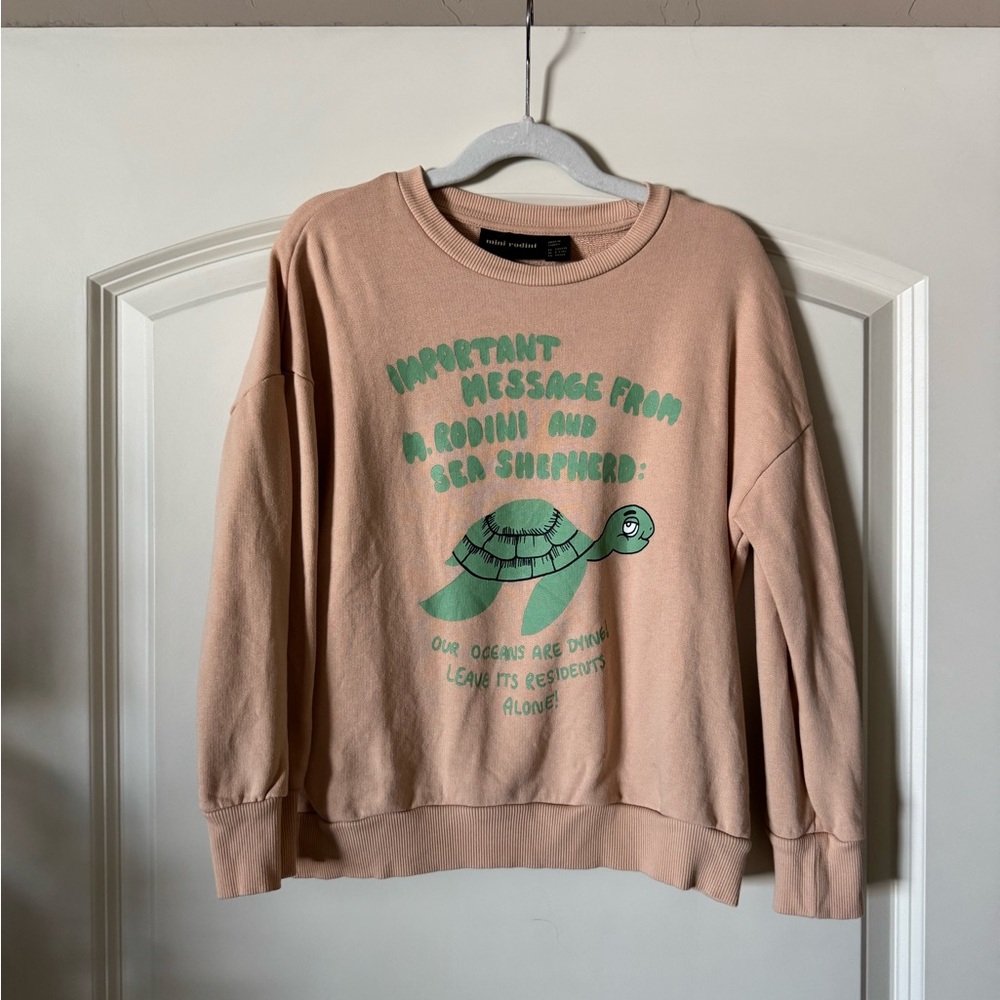 Mini Rodini x Sea Shepherd Turtle Sweatshirt 8-9